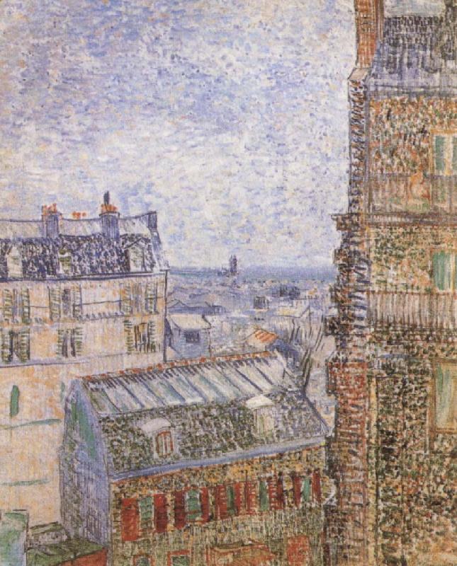 Vincent Van Gogh Paris seen from Vincent-s Room In the Rue Lepic